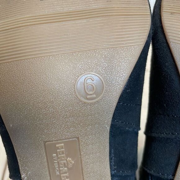 Fergalicious women’s black micro suede slip on booties/boots size 6 - Picture 12 of 12